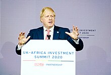 PM Boris Johnson speaking at the opening of the UK-Africa Investment Summit in London, 20 January 2020 (49414020862).jpg