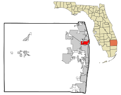 Palm Beach County Florida Incorporated and Unincorporated areas Riviera Beach Highlighted.svg