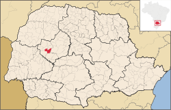 Localização de Juranda no Paraná