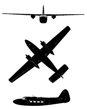 vue en plan de l’avion