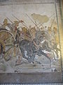 Detalhe dos soldados persas no lado direito do Mosaico.
