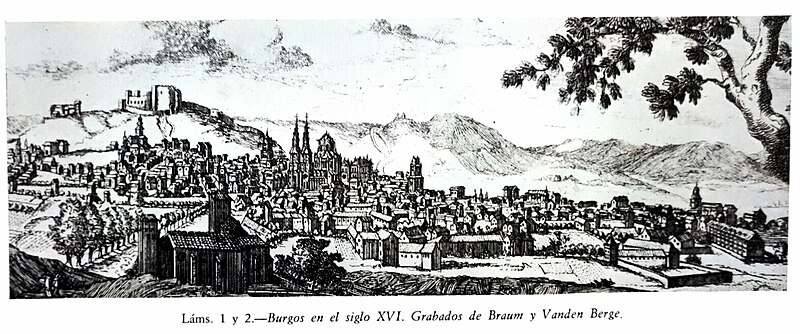 File:Picture of Burgos in the XVI century.jpg