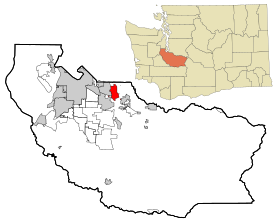 Pierce County Washington Incorporated and Unincorporated areas Sumner Highlighted.svg