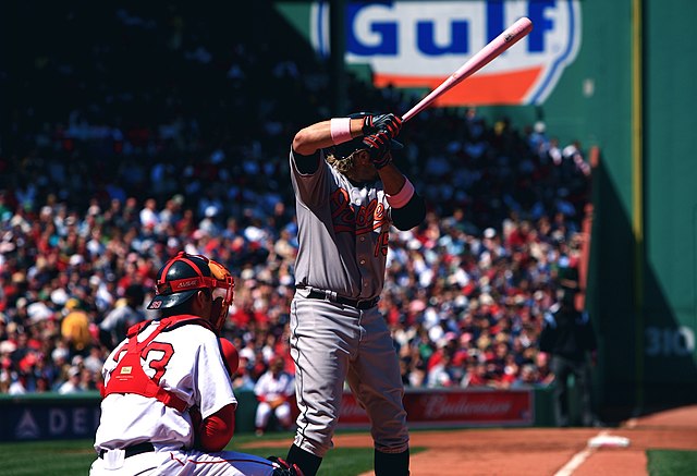 A pink bat in use on Mother's Day, 2007