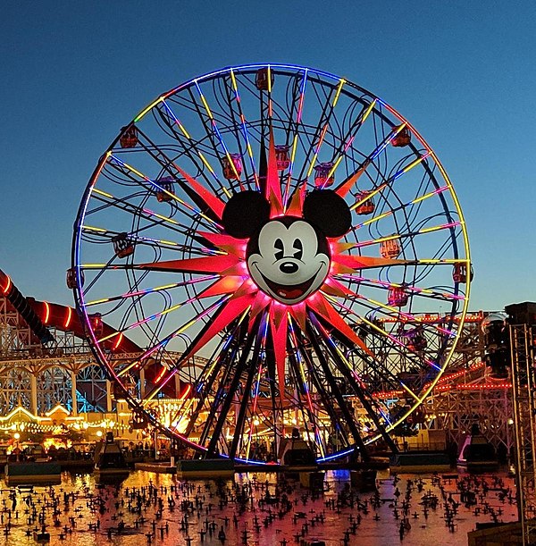 The Pixar Pal-A-Round, the icon of Disney California Adventure Park, pictured in 2019