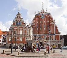 The building of the Brotherhood of Blackheads is one of the most iconic buildings of Old Riga (Vecrīga).