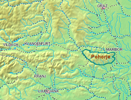 Location of Pohorje