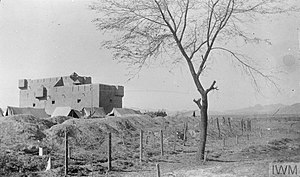 Police post built in the corner of Subhan Khwar Camp on the road between Fort Shabkadar and Michni.jpg