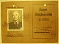 Polizei-Dienstausweis historisch