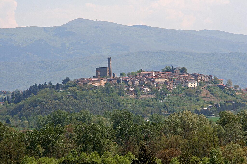 Poppi Map Casentino Tuscany Italy