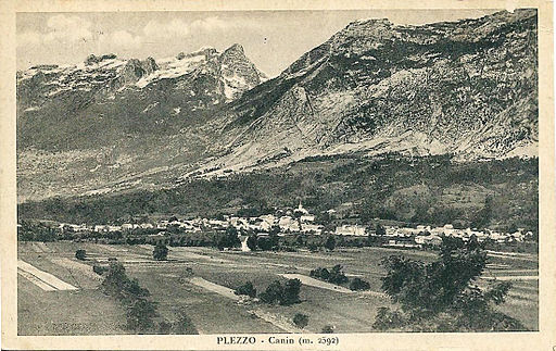 Postcard of Bovec 1937