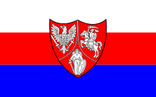 Flag of the uprising Powstanie Styczniowe flag.svg