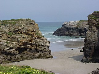 English: Beach of the cathedrals, Lugo, Galicia, Spain