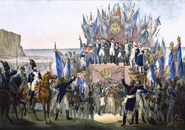 Napoleon distributing the first medals of the Légion d'honneur at Boulogne, August 1804