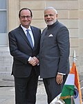 Thumbnail for File:Prime Minister Narendra Modi with French President François Hollande.jpg