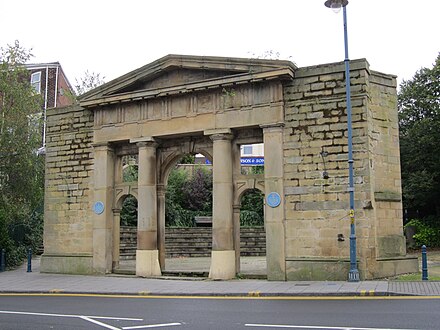 The remains of Stalybridge Town Hall