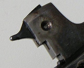 <span class="mw-page-title-main">Firing pin</span> Part of the firing mechanism in a firearm