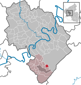 Poziția ortsgemeinde Rorodt pe harta districtului Bernkastel-Wittlich