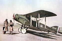 Australsk F.2B i Palæstina, februar 1918