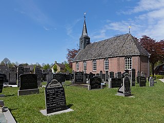 Rottevalle Village in Friesland, Netherlands