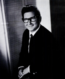 Orbison with his original thick-rimmed glasses (c. 1950s–1960s)