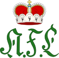 Royal Monogram of Alexius Frederick Christian, Duke of Anhalt-Bernburg, Variant.svg