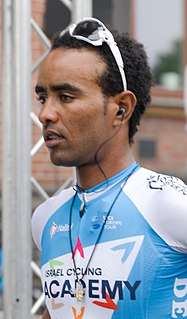 Awet Gebremedhin Eritrean-born Swedish cyclist