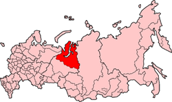 Location within Russia