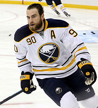 O'Reilly during his time with the Sabres in April 2016 Ryan O'Reilly - Buffalo Sabres.jpg