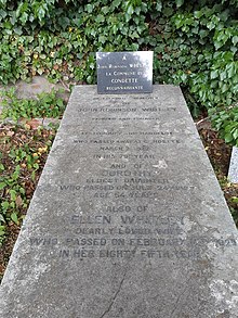 John Whitley, karısı ve kızının Pas-de-Calais'deki (Fransa) Condette mezarlığına gömülmesi .jpg