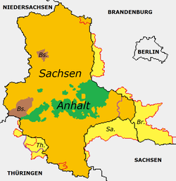 Sachsen-Anhalt: Historia, Flagga och vapen, Näringsliv