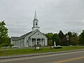 Saint Ann's Catholic Church, located at 660 North Main Street Raynham, Massachusetts 02767. North and west (front) sides of building shown.