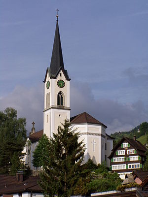 Saint Michael in Gams CH Apside and bell tower.jpg