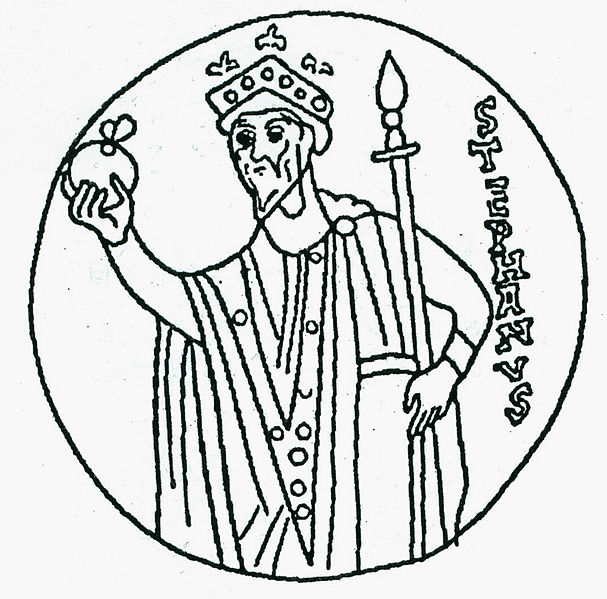 File:Saint Stephen on the coronation pall of Hungary.jpg