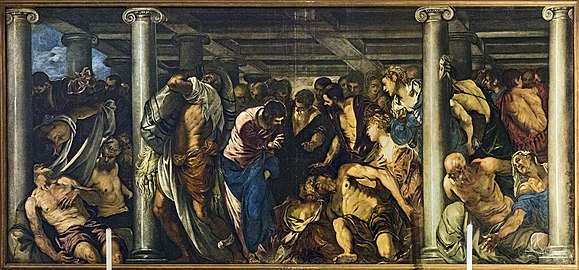 Le Christ guérit le paralytique par le Tintoret