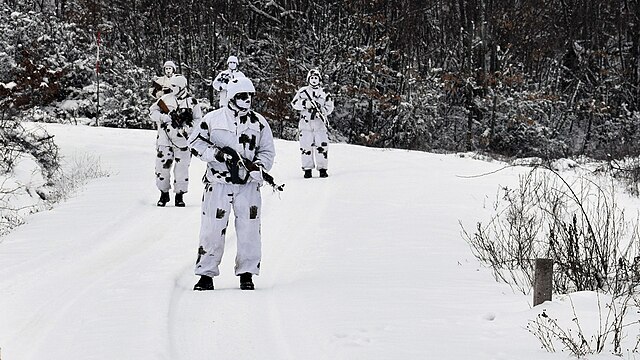 Serbian Army units patrolling in Ground Safety Zone