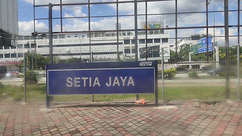 File:Setia Jaya KTM Station signboard.jpg