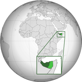 Localização Somalilândia