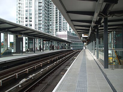 How to get to South Quay DLR Station with public transport- About the place