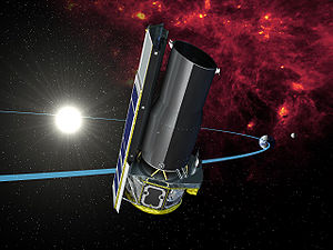 Le télescope infrarouge Spitzer (vue d'artiste)