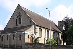 St. Mark's Church, Mansfield, von der Nottingham Road