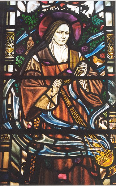 File:St Therese of Lisieux - stained glass window detail ... - geograph.org.uk - 1140602.jpg