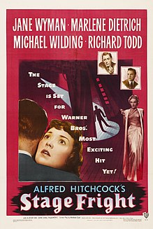 <i>Stage Fright</i> (1950 film) 1950 film by Alfred Hitchcock