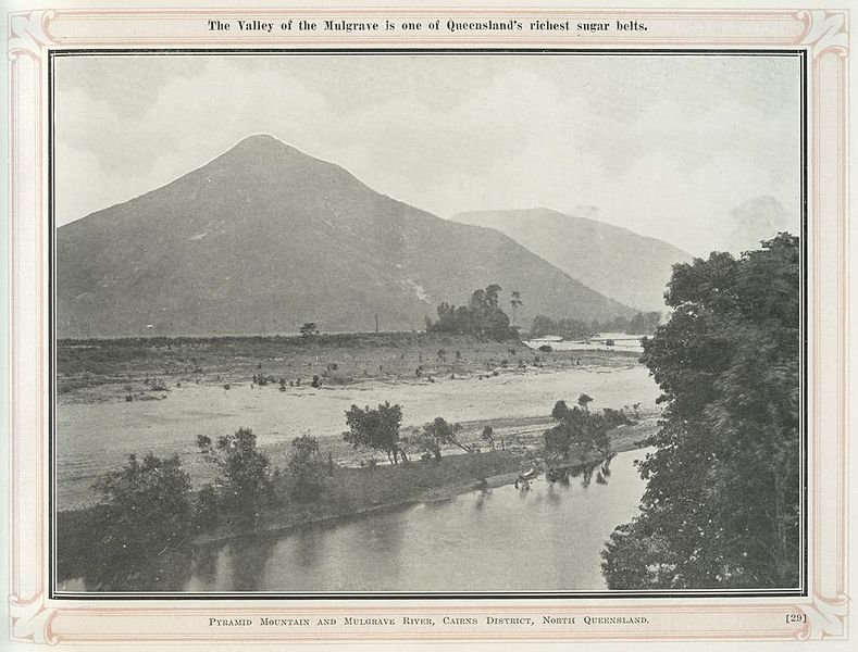 File:StateLibQld 1 239898 Pyramid Mountain and Mulgrave River in the Cairns district, North Queensland, ca. 1924.jpg