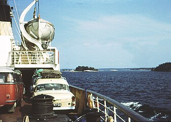 S/S Viking på Ålands hav, 1963.