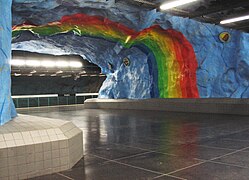 Tunnelbanestationen Stadion i Stockholm.