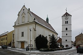 Sognekirkeen St. Martin og det hvide tårn