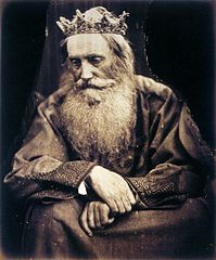 Studium króla Dawida autorstwa Julii Margaret Cameron.  Przedstawia Sir Henry'ego Taylora, 1866.