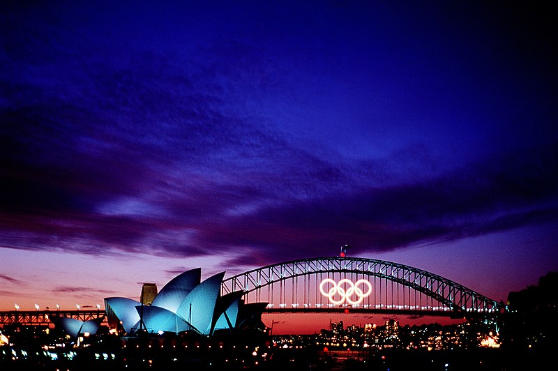 File:Sunset before 2000 Summer Olympics closing ceremony.JPEG