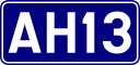 Asian Highway 13 shield